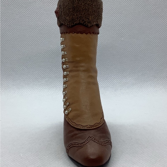 Just the Right Shoe High Button Boot by Raine Miniature Vintage Collectible 4” - Picture 2 of 9